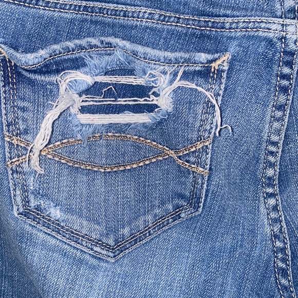 ABERCROMBIE & FITCH A&F VTG Y2K Perfect Stretch Distressed Low Rise Jeans 2/W26 - Picture 4 of 10